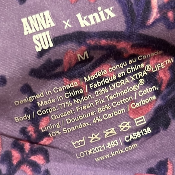 Two pairs of Anna Sui x Knix Autumn Evenings Essential Bikini brand new size med - Picture 5 of 6